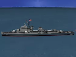 Gearing Class Destroyer DDR-742 USS Frank Knox 3D model