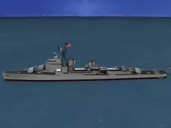 Gearing Class Destroyer DDR-806 USS Higbee 3D model