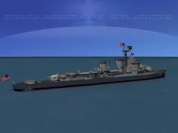 Gearing Class Destroyer DDR-807 USS Benner 3D model