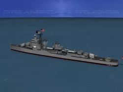 Gearing Class Destroyer DDR-829 Myles C Fox 3D model