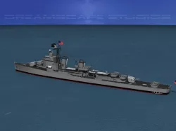 Gearing Class Destroyer DDR-832 USS Hanson 3D model