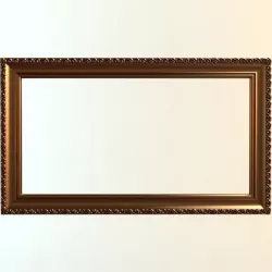 Gold Wall Frame 3D model