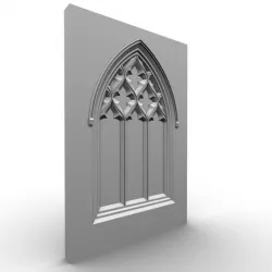 Gothic Window 060 3D model