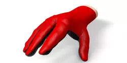 Hand ipt fil   autodesk inventor part file for glove design use Low-poly  3D model