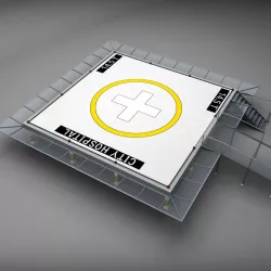 Helipad squared 3D model