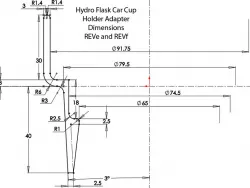 Hydro Flask Car Cupholder Adapter
