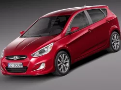 Hyundai Accent Hatchback 5-door 2015 3D model