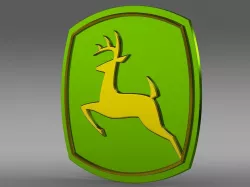 John Deer logo 3D model