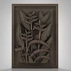 leaf relief 3D model