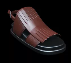Leather Sandal 3D model