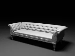 Leather sofa  3D model