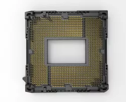 LGA1155 intel cpu socket  details pins with sheild CPU 底座