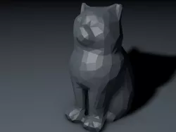 Low Poly Marketbot Laser Cat