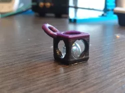 Marble trap keychain