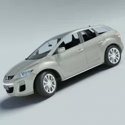 Mazda CX-7 2010 Low-poly  3D model