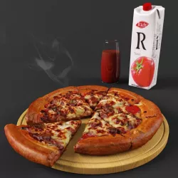 Meat pizza 3D model