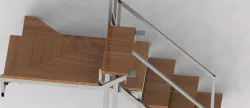Metal stairs construction