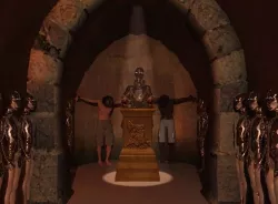 Mithraeum Votive Altar Low-poly  3D model