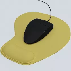Mouse and Mouse Pad 3D model