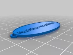 My Customized Oval Keychain