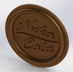 Nuka-Cola Coin Fallout 4 props ready for 3d printing