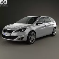 Peugeot 308 SW 2014 3D model