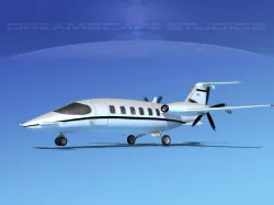 Piaggio P180 Avanti V02 3D model