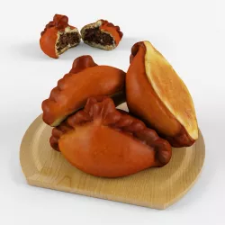 Pie with meat 3D model