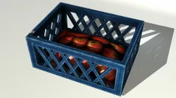 Plastic Box Low-poly  3D model