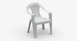Plastic Stackable Chair 3D model