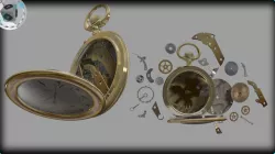 pocket watch 3D model