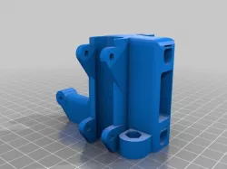 Prusa i3 x-end motor mount with easy Z stop adjuster