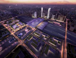 Railway terminal 3D model