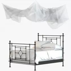 Restoration Hardware QUATREFOIL IRON BED 3D model