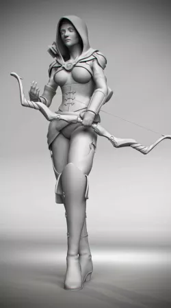 Rogue Assassin Archer 3D model