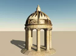Roman Dome Garden Folly 3D model