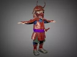 SAMURAI 3D model
