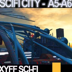 Sci Fi City Futuristic Architecture A5 A6 3D model