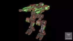 Sci-Fi Robot -  Mambo Low-poly  3D model