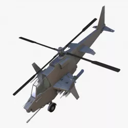 scifi helicopter 3D model