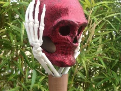 skull on a pole
