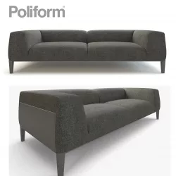 Sofa Metropolitan By Poliform  3D model