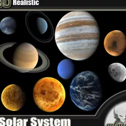 solar system 3D model
