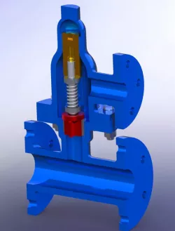 Spring loaded safety valve