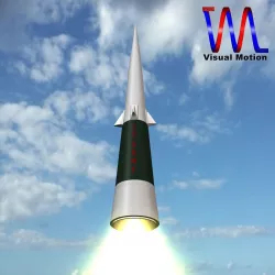 Sprint Missile Low-poly  3D model