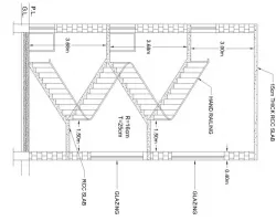 stairs section view
