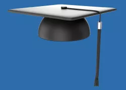 Student graduation cap 3D model