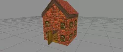 Super Low Poly Open Cartoon Themed Hand Painted OPEN House Low-poly  3D model
