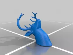 Symmetrical Deer Head 10k