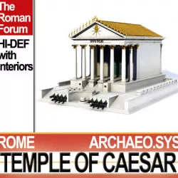 Temple of Julius Caesar Huelsen Type 3D model